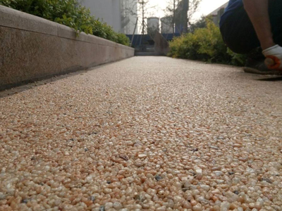 佛山露骨透水地坪施工案例
