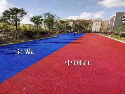 深圳龍崗彩色透水混凝土路面